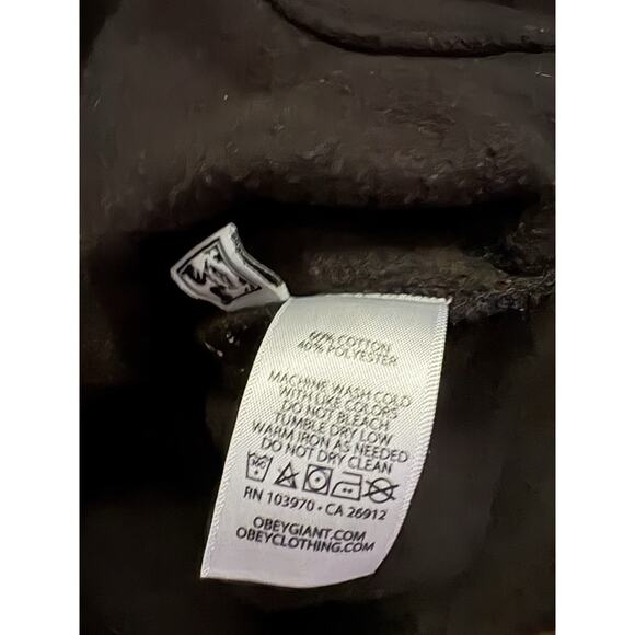 OBEY SWEATSHIRT “THE JOKES ON YOU” Y2K SKATER MENS SZ S - Picture 4 of 8